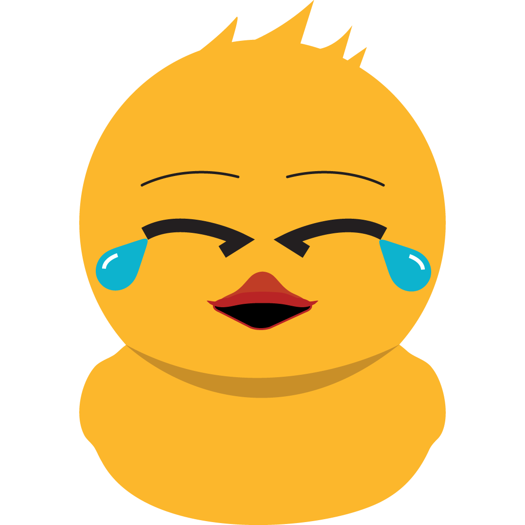 Jason the duck laughing